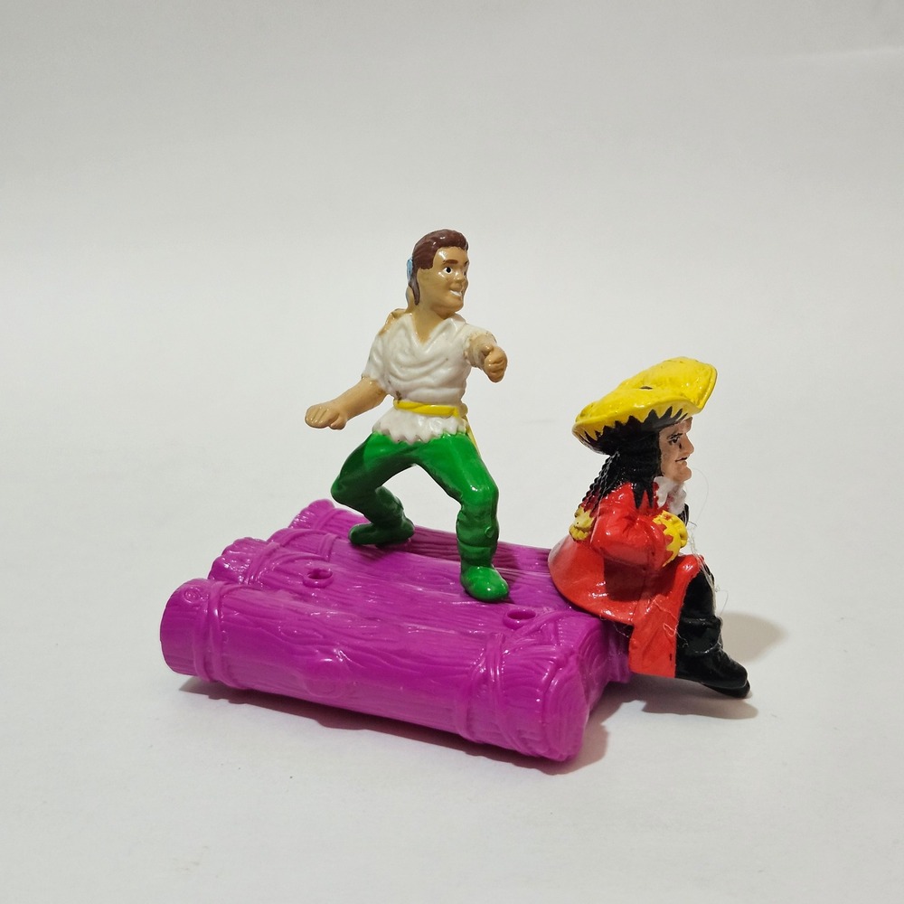 Vintage 1991 McDonalds Hook Movie Happy Meal Toy Peter Pan Captain Hook Raft